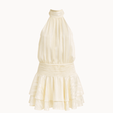 Nora Flair Mini Kjole - Creme - ByStenholt.dk