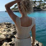 Norma Blonde Sæt (Nederdel + Top)