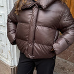 Nova Puffer Jakke - Mørkebrun - ByStenholt.dk