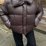 Nova Puffer Jakke - Mørkebrun - ByStenholt.dk