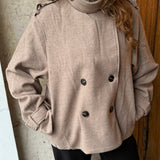 Oline Kort Coat - Camel - ByStenholt.dk