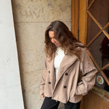 Oline Kort Coat - Camel - ByStenholt.dk