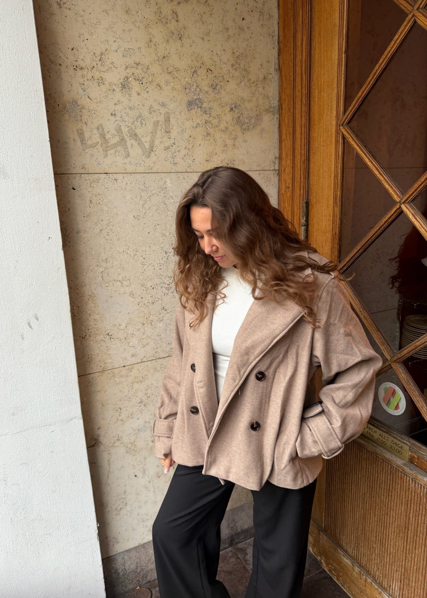 Oline Kort Coat - Camel - ByStenholt.dk