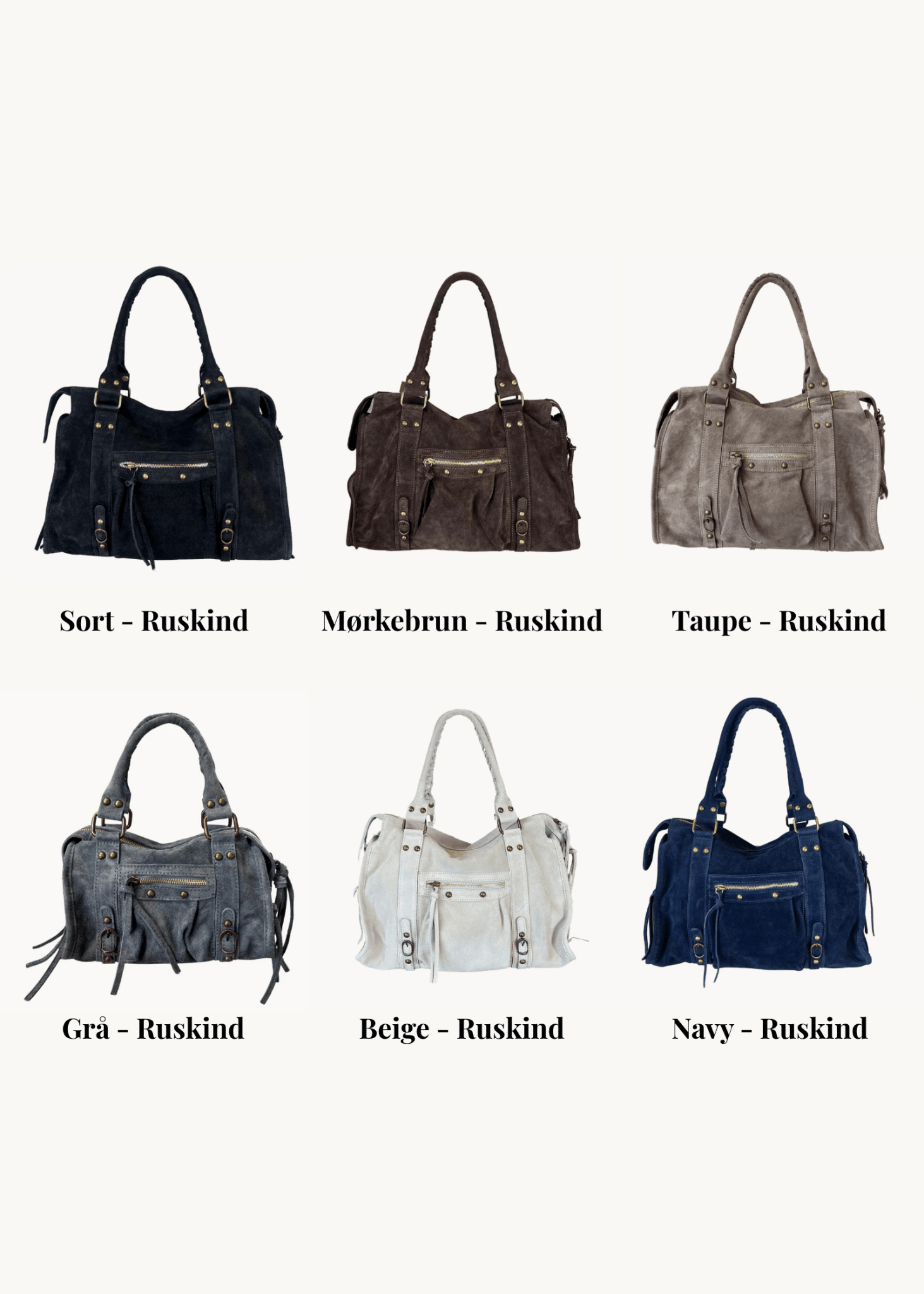 Paris Ruskind Taske - Beige - ByStenholt.dk