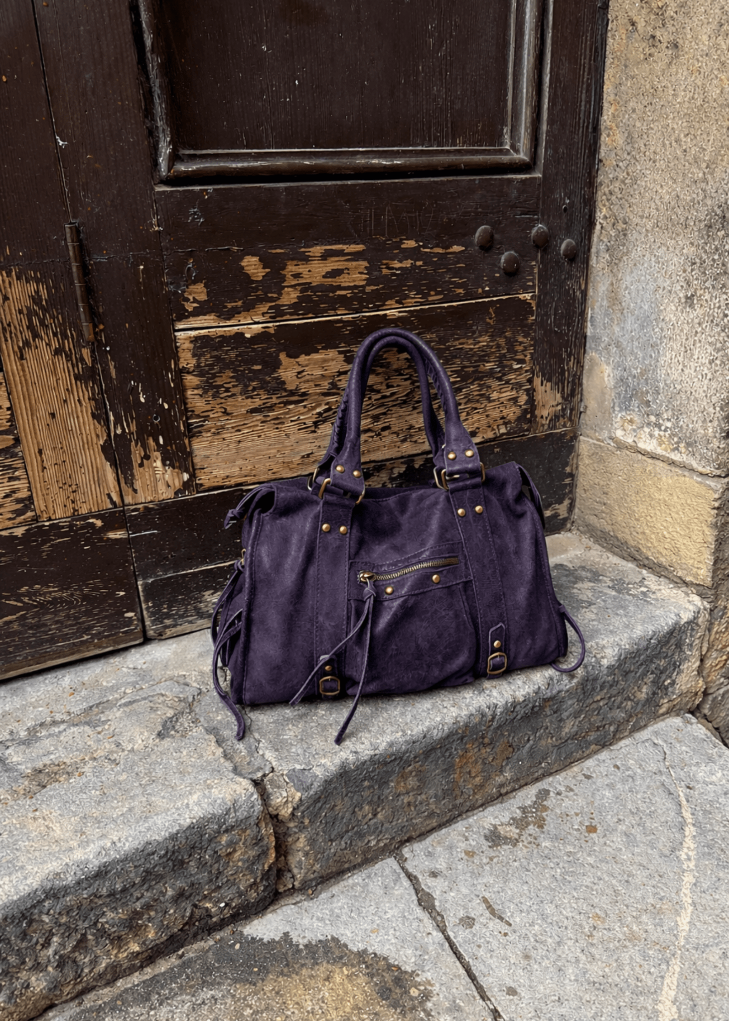 Paris Taske - Mørkelilla - ByStenholt.dk