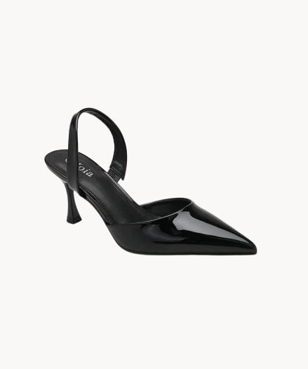 Plain Slingback Pumps - Sort - ByStenholt.dk