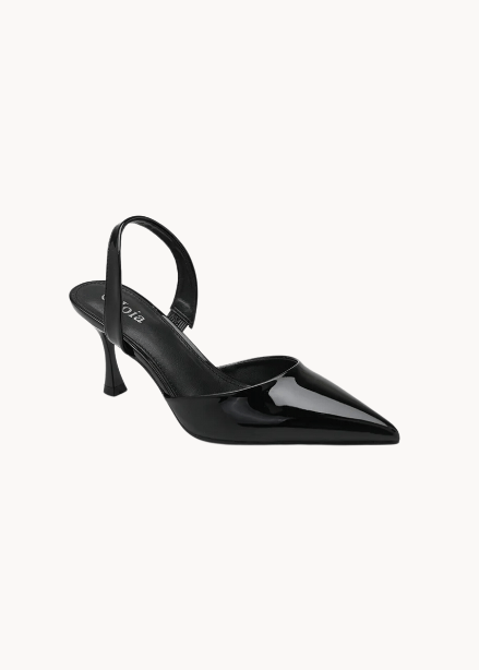 Plain Slingback Pumps - Sort - ByStenholt.dk