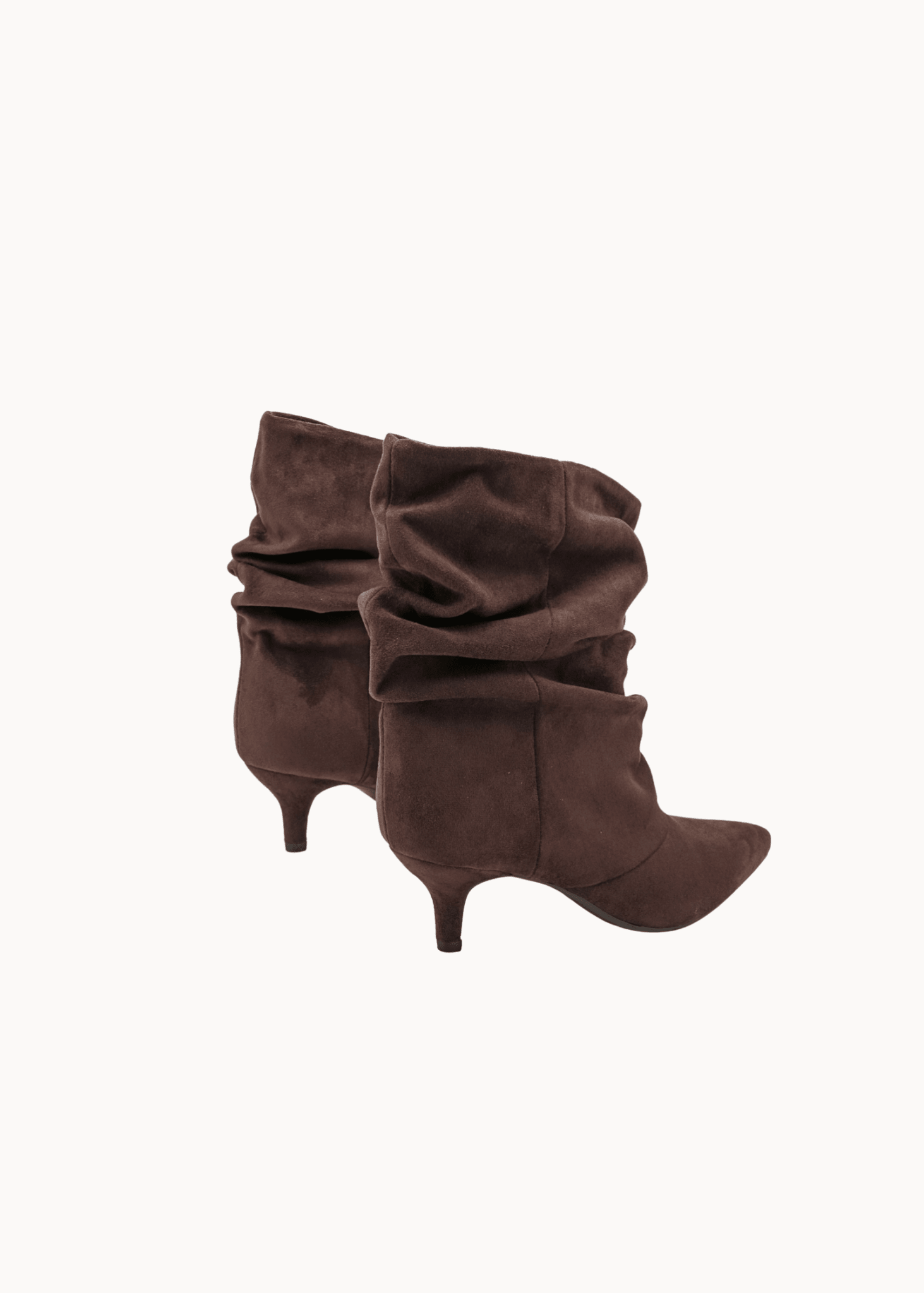 Pleated Ruskind Ankelstøvler - Brun - ByStenholt.dk