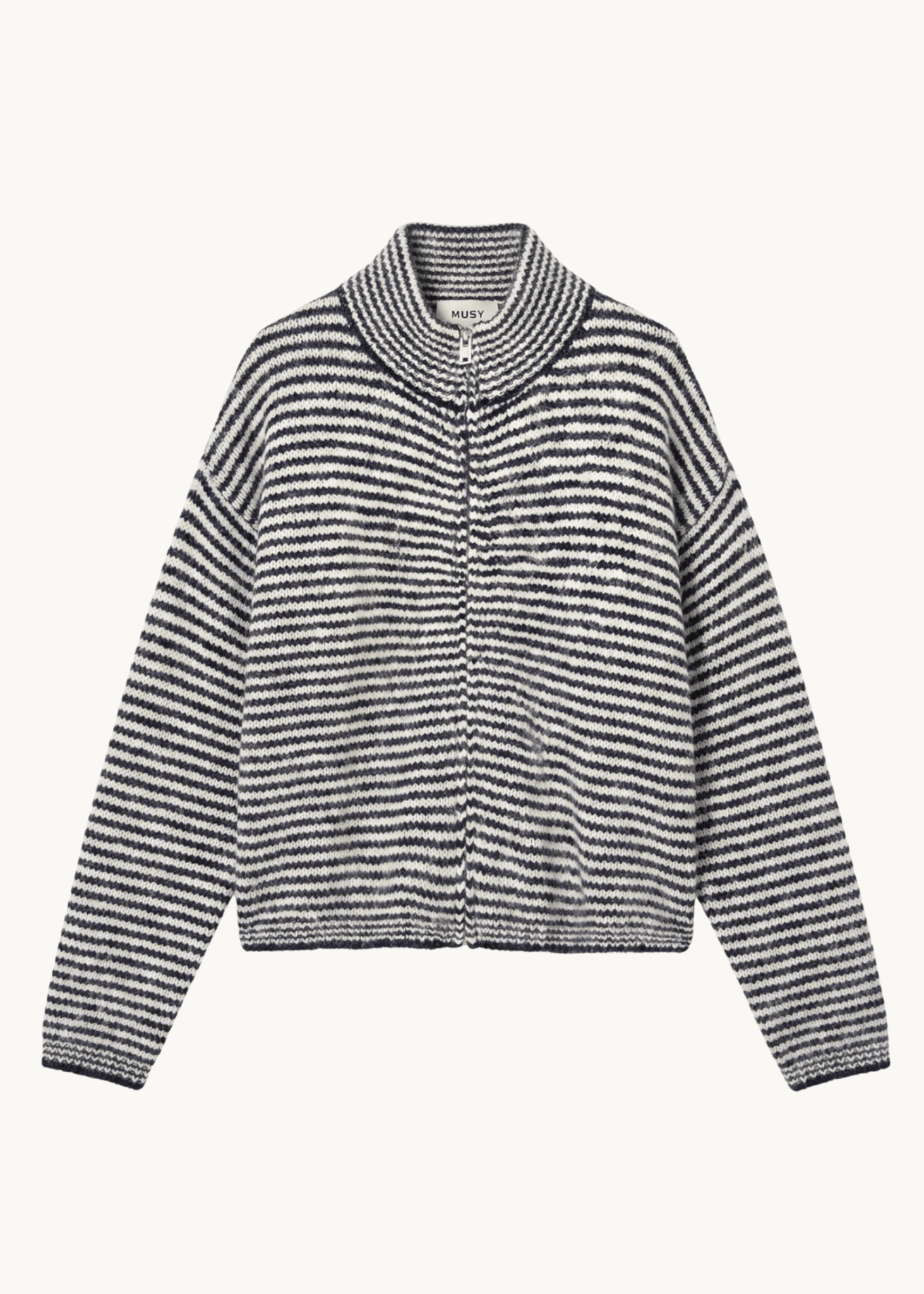 Ronja Zip Cardigan - Grå - ByStenholt.dk