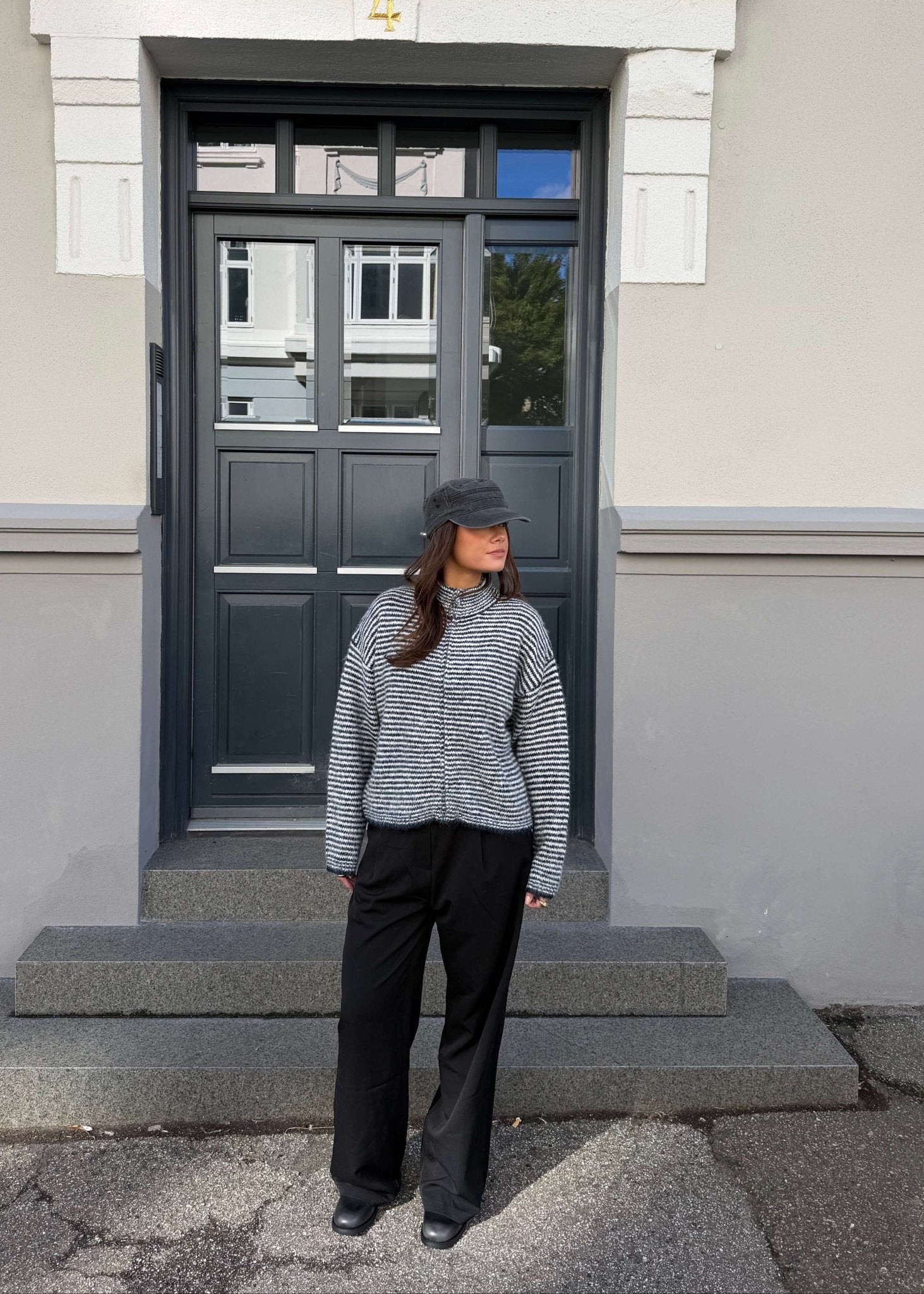 Ronja Zip Cardigan - Grå - ByStenholt.dk
