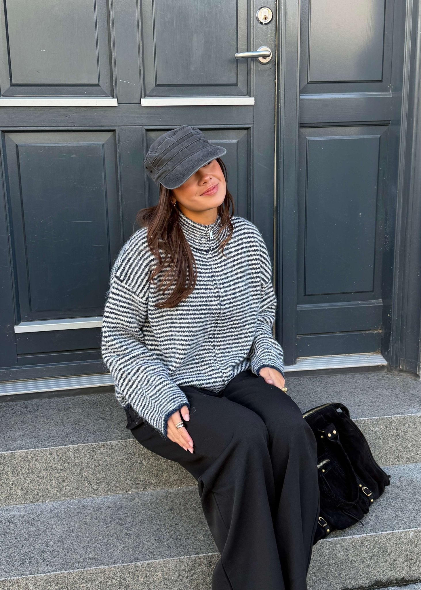 Ronja Zip Cardigan - Grå - ByStenholt.dk
