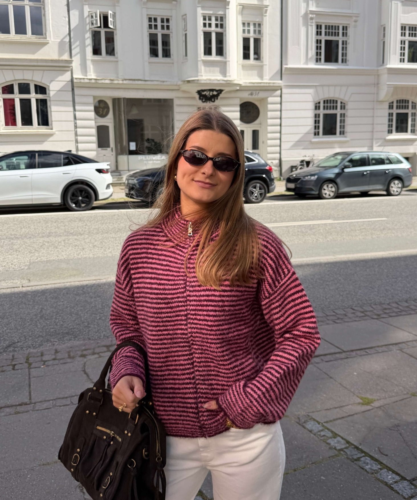 Ronja Zip Cardigan - Lyserød - ByStenholt.dk