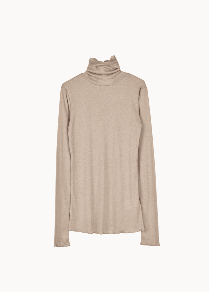 Sarah Soft Turtleneck - Beige - ByStenholt.dk