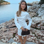 Satin Kjole - Creme - ByStenholt.dk