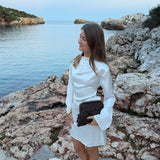 Satin Kjole - Creme - ByStenholt.dk