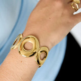 Sculpted Armbånd - Guldbelagt - ByStenholt.dk