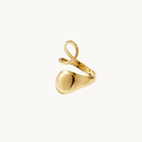 Sculpted Loop Ring - Guldbelagt - ByStenholt.dk