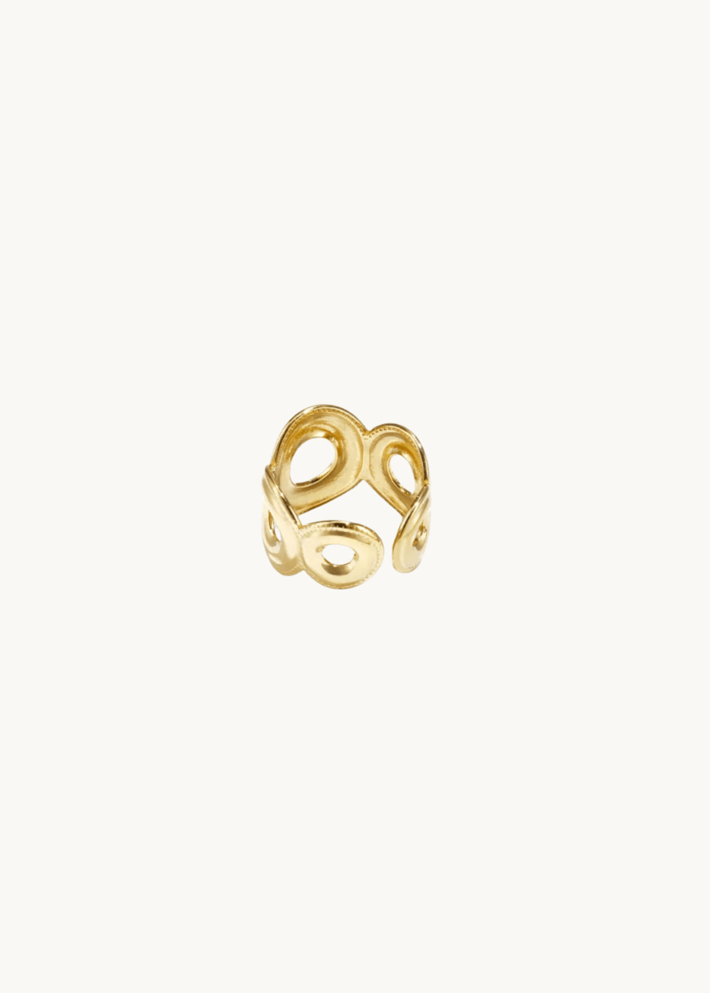 Sculpted Ring - Guldbelagt - ByStenholt.dk