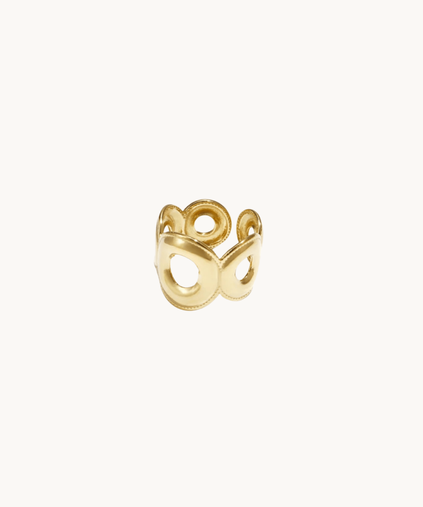 Sculpted Ring - Guldbelagt - ByStenholt.dk