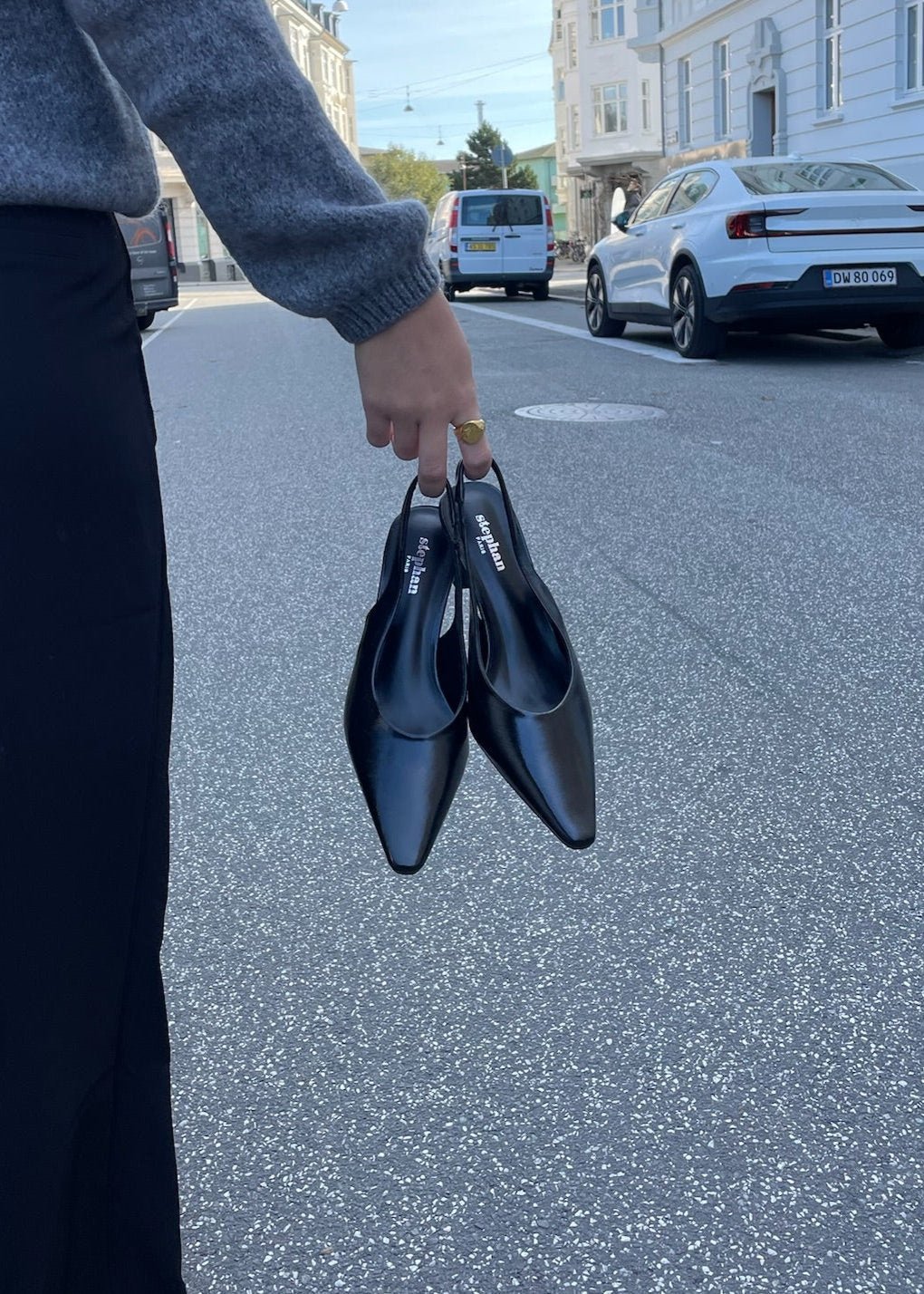 Serena Slingback Pumps - Sort - ByStenholt.dk