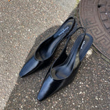 Serena Slingback Pumps - Sort - ByStenholt.dk