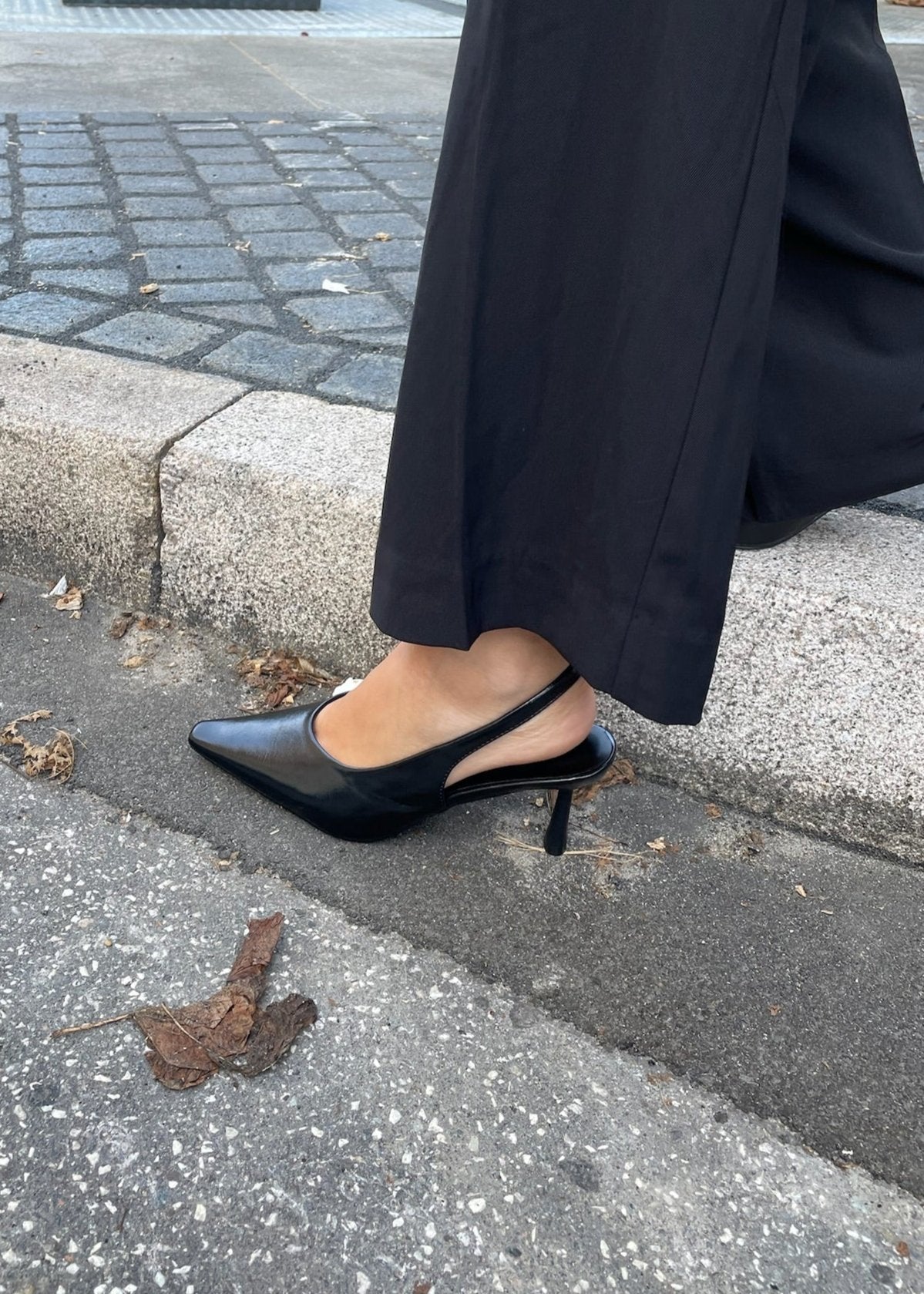 Serena Slingback Pumps - Sort - ByStenholt.dk