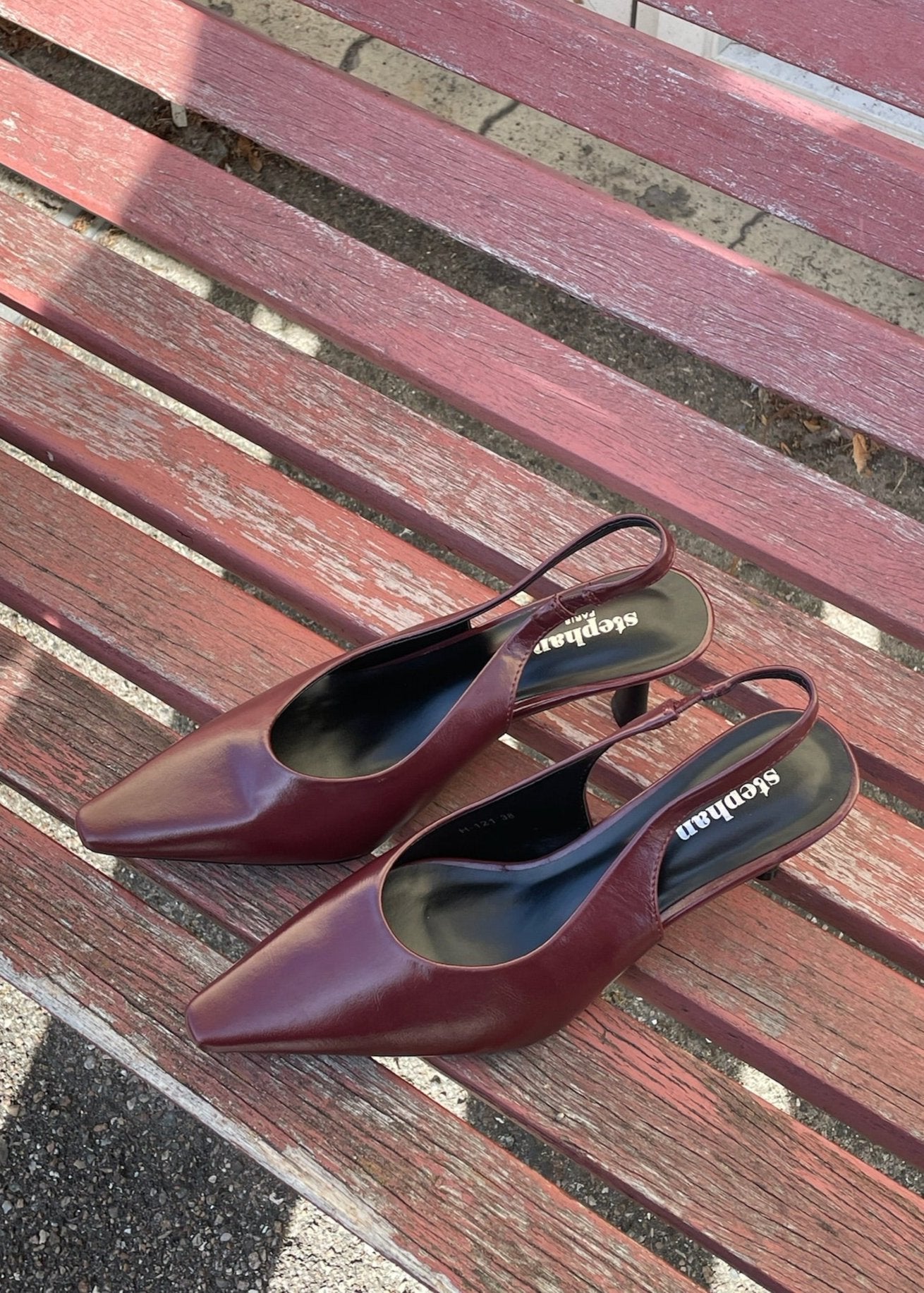 Serena Slingback Pumps - Vinrød - ByStenholt.dk