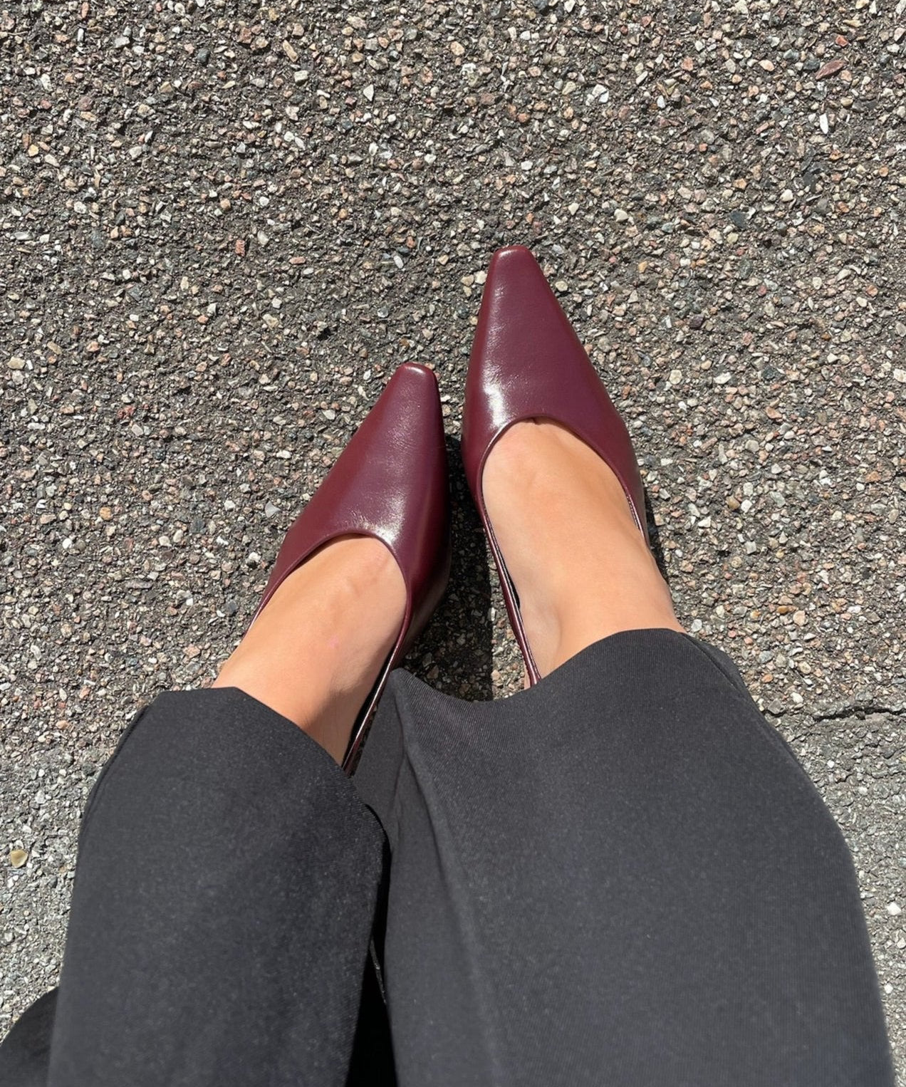 Serena Slingback Pumps - Vinrød - ByStenholt.dk