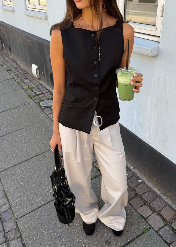 Sira Vest - Sort - ByStenholt.dk