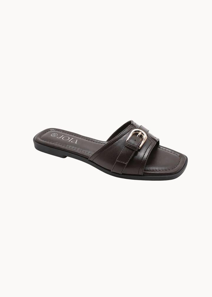 Siv Spænde Sandal - Mørkebrun - ByStenholt.dk