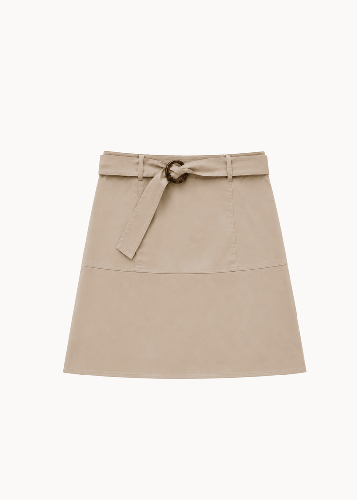 Skandi Midi Nederdel - Beige - ByStenholt.dk
