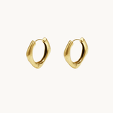 Soft Curve Hoops - Guldbelagt - ByStenholt.dk