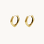 Soft Curve Hoops - Guldbelagt - ByStenholt.dk