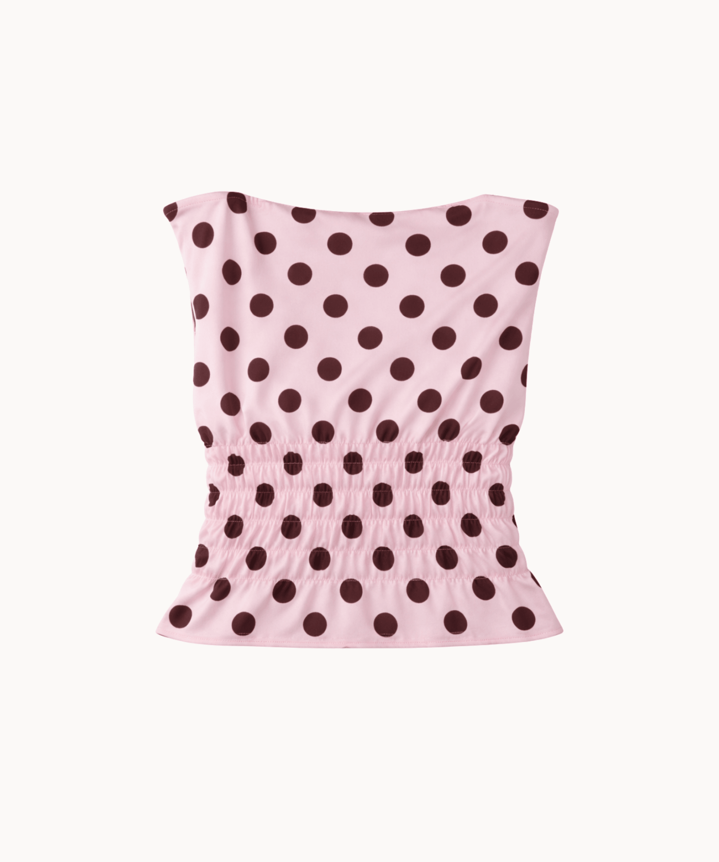 Solea Top med Polkaprikker - Lyserød - ByStenholt.dk