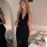 Soleil Glimmer Maxi Kjole - Sort - ByStenholt.dk