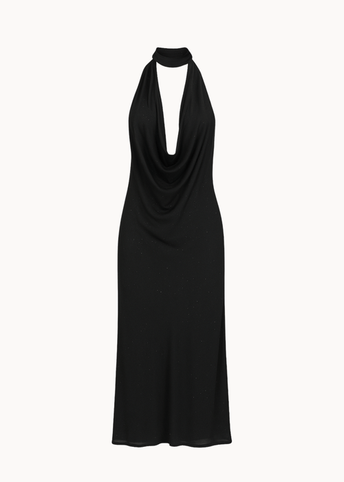 Soleil Glimmer Maxi Kjole - Sort - ByStenholt.dk