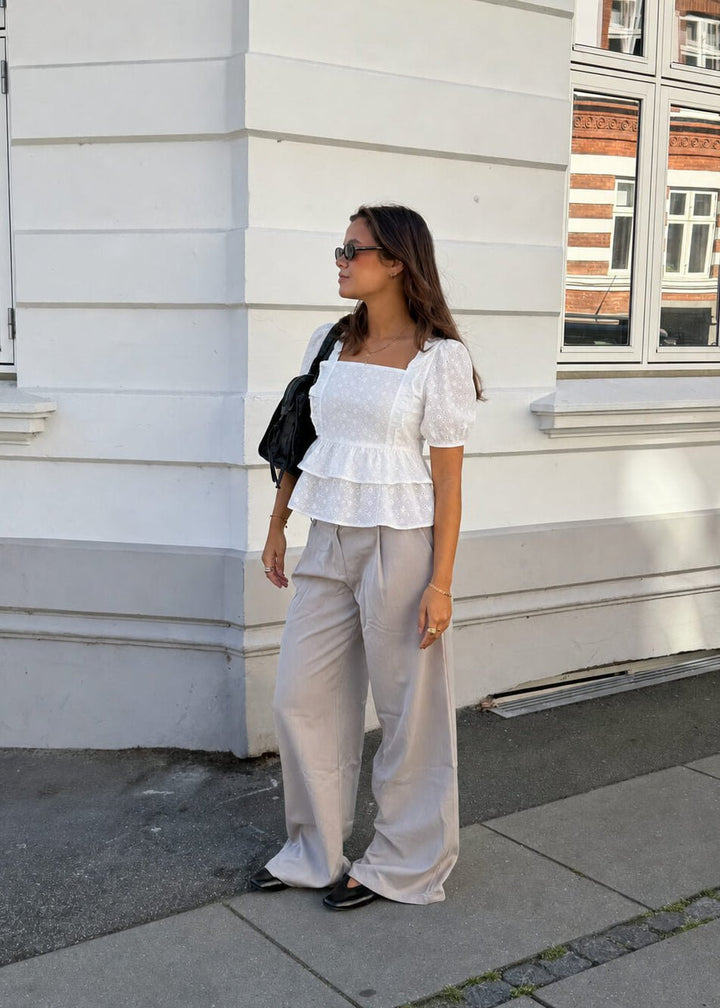 Sommer Bluse - Hvid - ByStenholt.dk