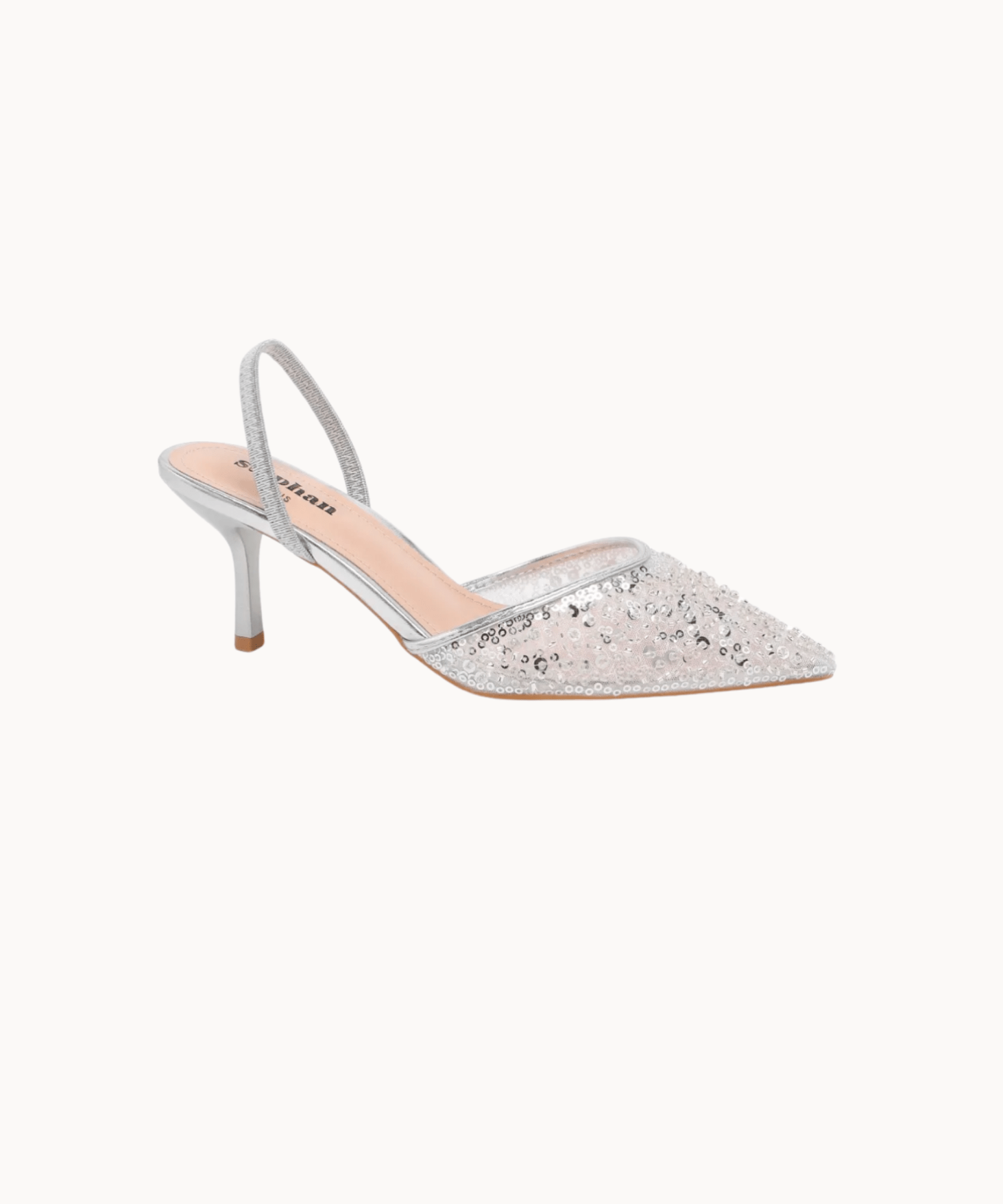 Sparkle Slingback Pumps - Sølv - ByStenholt.dk