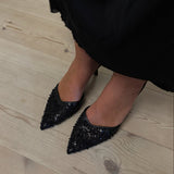 Sparkle Slingback Pumps - Sort - ByStenholt.dk