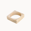 Square Chunky Bangle - Beige - ByStenholt.dk