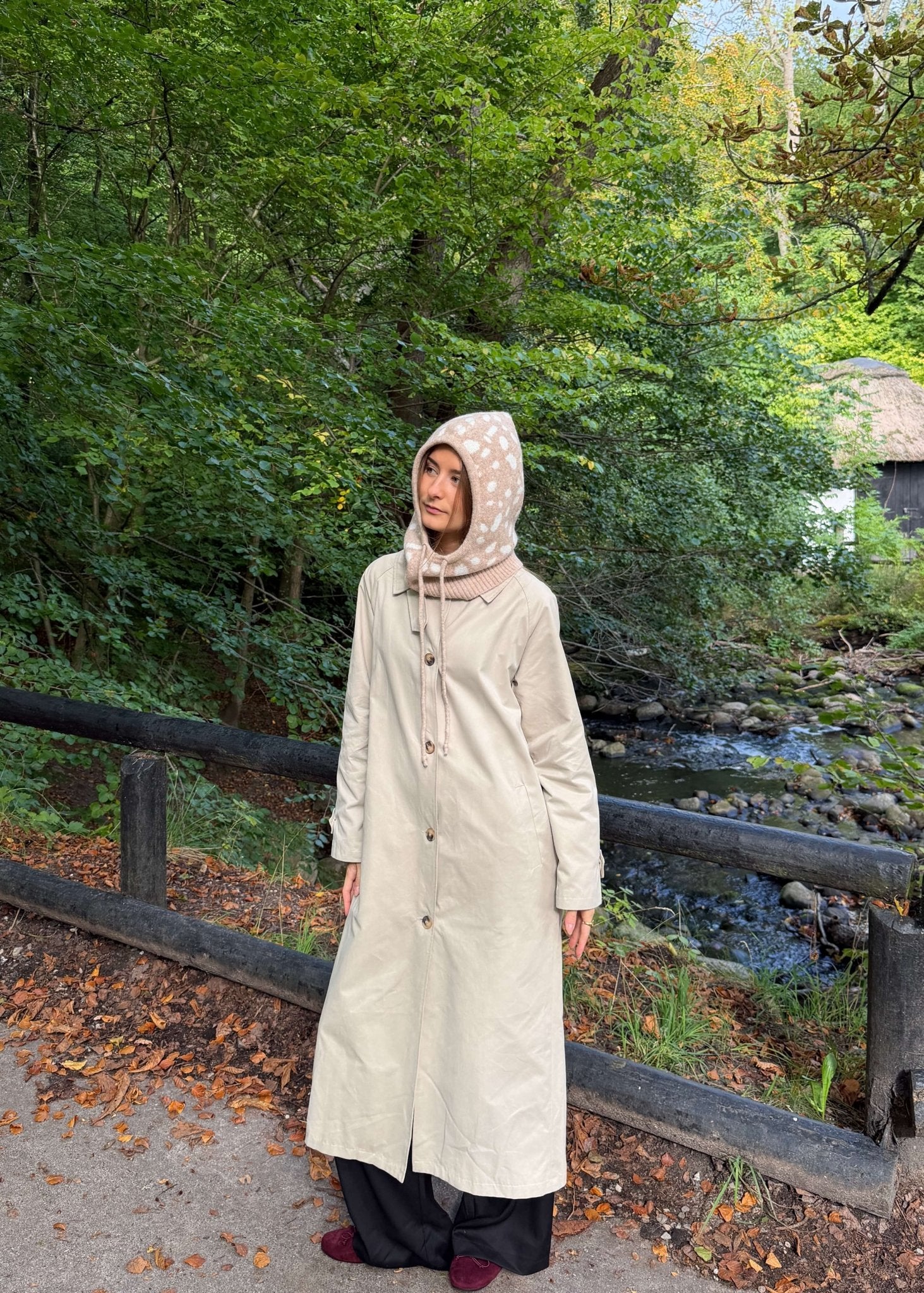 Strikket Balaclava - Bambi Beige - ByStenholt.dk