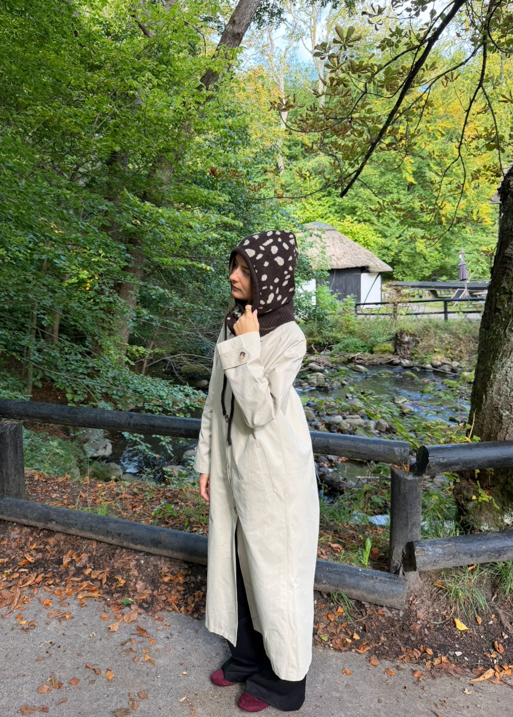 Strikket Balaclava - Bambi Mørkebrun - ByStenholt.dk