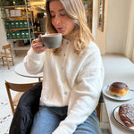 Strikket Cardigan - Hvid - ByStenholt.dk