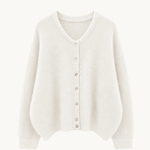 Strikket Cardigan - Hvid - ByStenholt.dk