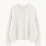 Strikket Cardigan - Hvid - ByStenholt.dk