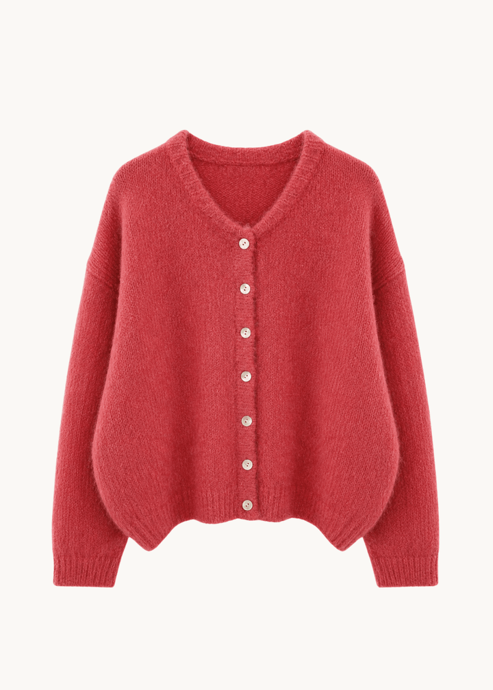 Strikket Cardigan - Koral - ByStenholt.dk