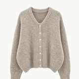 Strikket Cardigan - Taupe - ByStenholt.dk