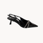 Studded Slingback Pumps - Sort - ByStenholt.dk