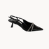 Studded Slingback Pumps - Sort - ByStenholt.dk