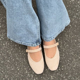 Suede Ballerina - Beige - ByStenholt.dk